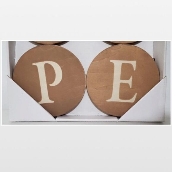 New Sign Of The Times Wall Sign Plaque Hope Letter Art Wood Brown Circles NWT - Picture 4 of 9